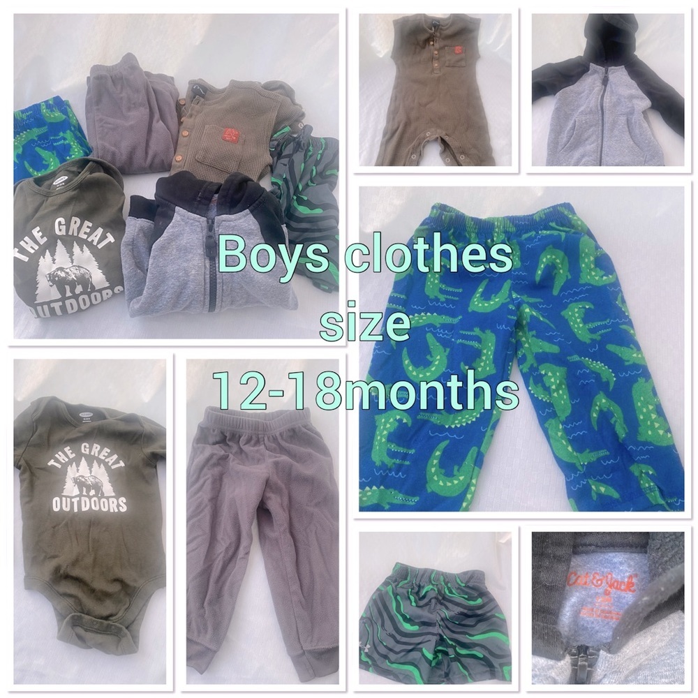 Boys clothing lot size 12-18 months